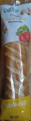 Viennois Crudités Poulet Oeuf Mayonnaise