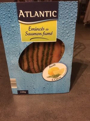 Émincé de saumon fumé aneth et citron