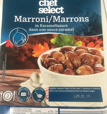 Marroni/Marrons dans une sauce caramel