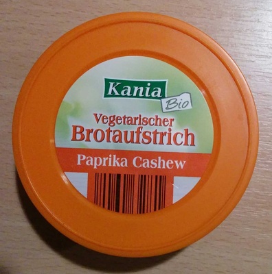 Vegetarischer Brotaufstrich Paprika Cashew