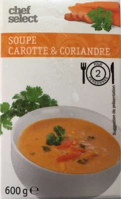 Soupe carotte et coriandre front packaging