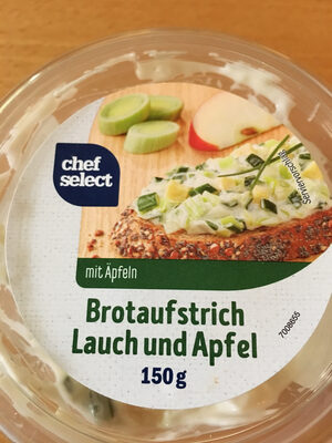 Brotaufstrich Lauch und Apfel