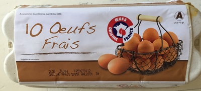 10 Œufs Frais (Calibre Gros)