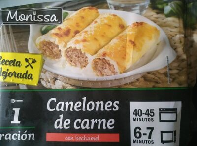 Canelones de carne con Bechamel