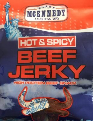 Beef jerky front packaging