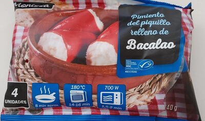 Pimiento del piquillo relleno de bacalao