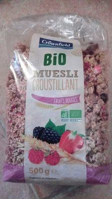 Muesli croustillant fruits rouge