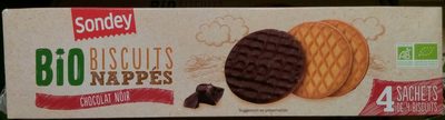 Biscuits nappés chocolat noir bio