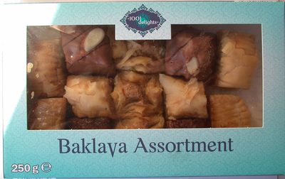 Baklava assortment front packaging