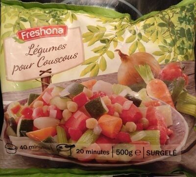 Légumes pour couscous front packaging