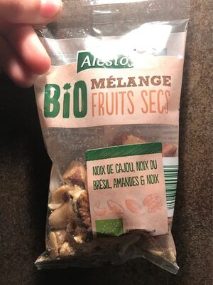 Mélange fruits secs front packaging
