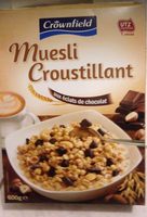 Muesli croustillant aux éclats de chocolat