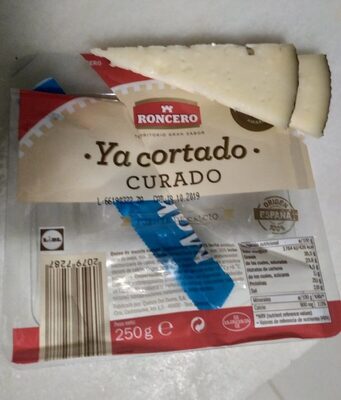 Queso Ya Cortado Curado