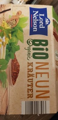 Bio Neun Kräuter Tee front packaging