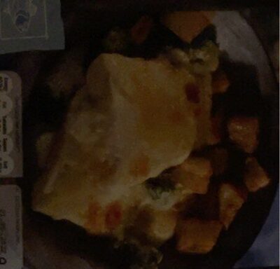 2 cod fillets in brocoli mornay sauce