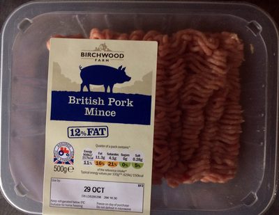 British pork mince
