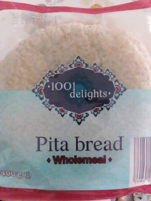 Pita bread wholemeal front packaging