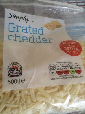 Grated cheddar