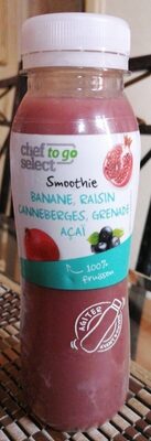 Smoothie, Banane, Raisin, Canneberges, Grenade, Açaï