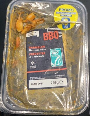 Crevettes à l’orientale BBQ front packaging