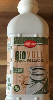 Bio Organic Voll Milch 3.9% Fett front packaging