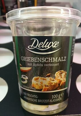 Griebenschmalz mit Äpfeln verfeinert