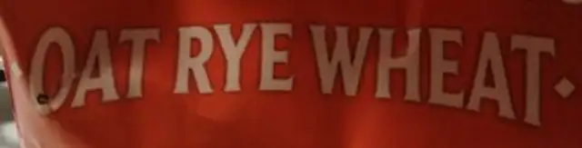 3 Grain Flakes - Oat, Rye, Wheat ingredients label