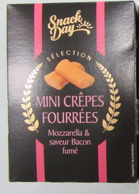 Mini Crêpes fourrées Mozzarella & saveur Bacon