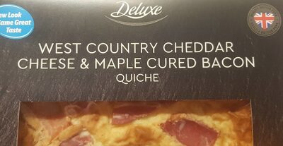 West Country Cheddar Cheese & Maple Cured Bacon Quiche