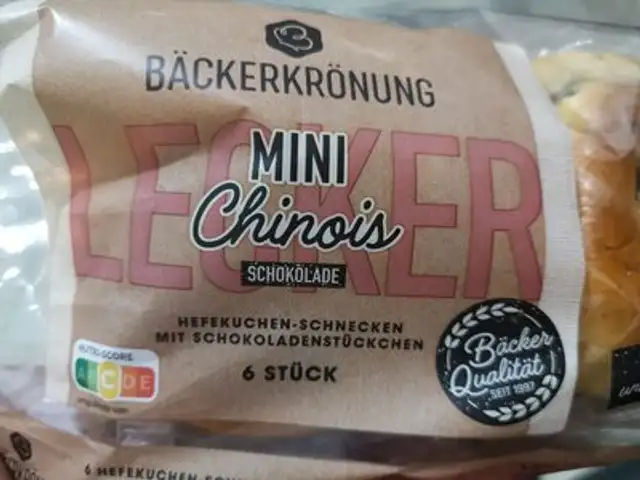 Mini chirois ingredients label