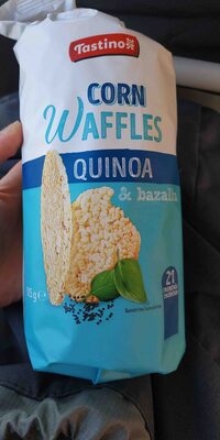 Corn Waffles quinoa a bazalka