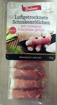 luftgetrocknete Schinkenröllchen