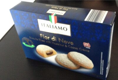 Biscuit fourré chocolat - noisettes