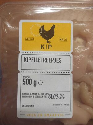 Kipfilet in reepjes, vers front packaging