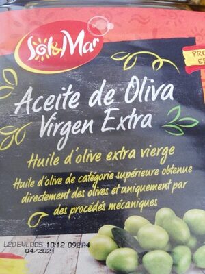 Aceite de Oliva Virgen Extra front packaging