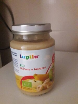 Bio platano y manzana front packaging