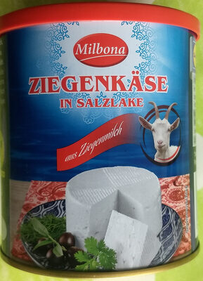 Ziegenkäse in Salzlake front packaging