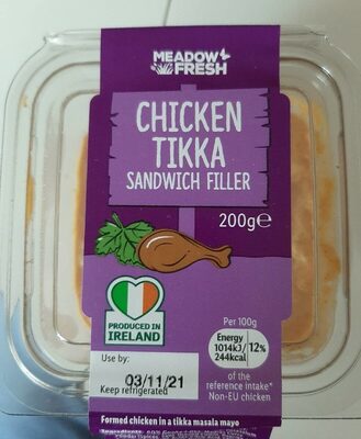 Chiken tikka  sandwich filler
