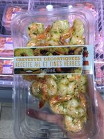 Crevettes decortiquees a poiler ail et fines herbes