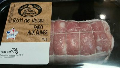 Rôti de veau farci aux olives