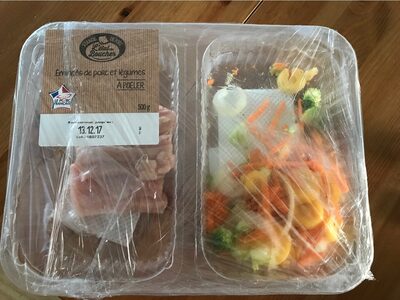 Emincés de porc et legumes a poeler front packaging