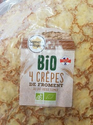 Crêpes fraîches BIO de froment x 4