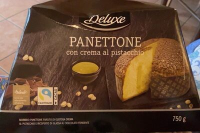 Panettone con crema al pistacchio