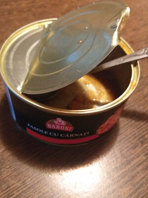 Fasole cu carnați front packaging