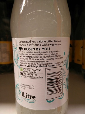 Low calorie bitter lemon