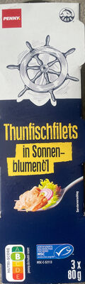 Thunfischfilets in Sonnenblumenöl