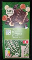Schweizer Bio-Bitterschokolade - Ganze Nuss