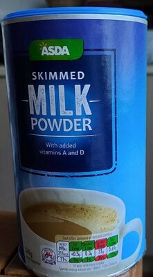 Skimmed milk powder front packaging