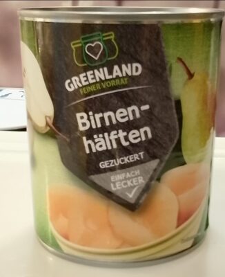 Birnen-hälften gezuckert