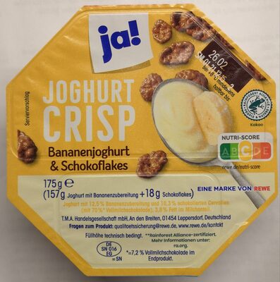 Joghurt Crisp Bananenjoghurt & Schokoflakes